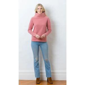 Dudley Stephens Vello Fleece Dusty Rose Greenpoint Turtle Neck Pullover XS